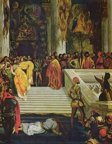 Eugene Delacroix Hinrichtung des Dogen Marin Faliero Germany oil painting art